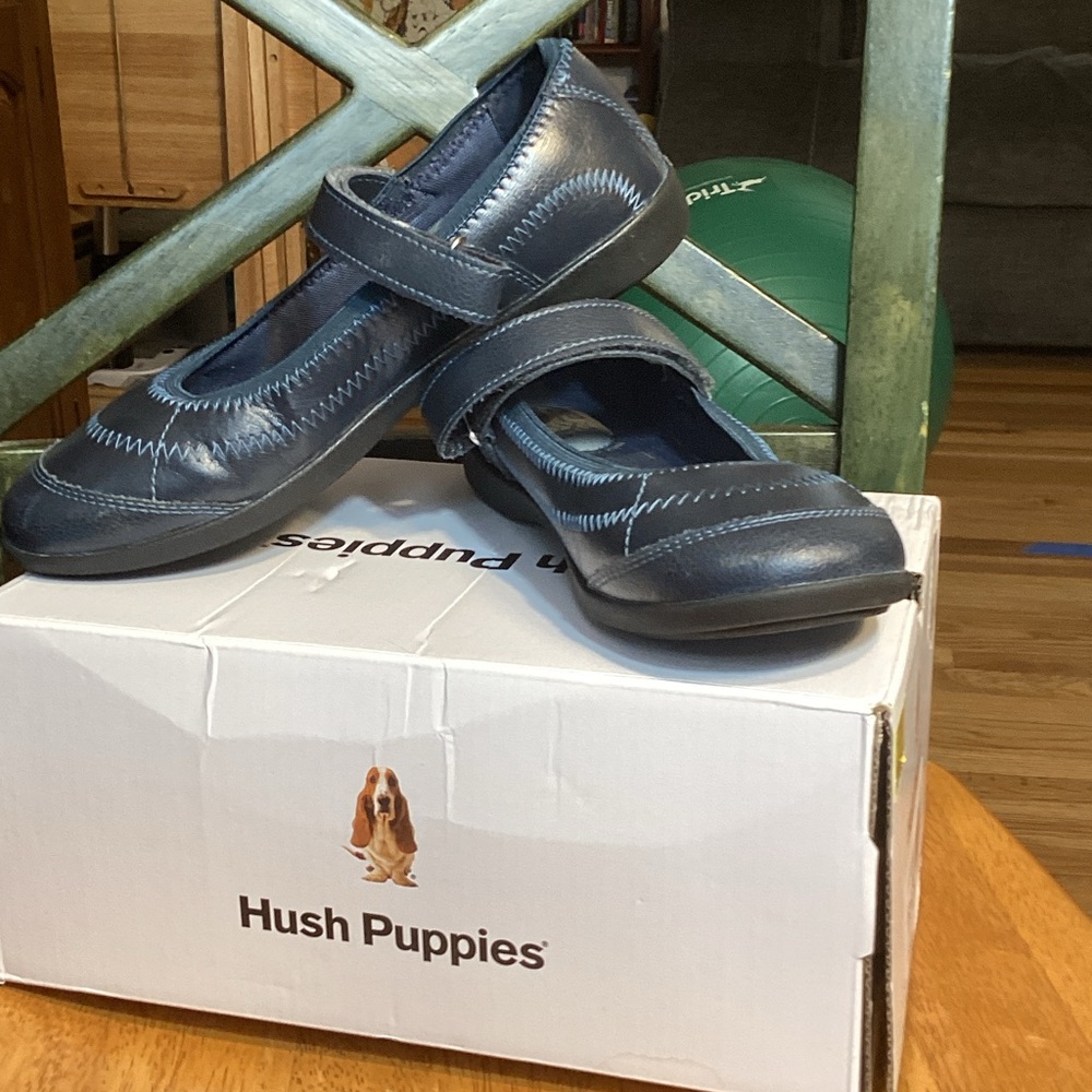 Hush Puppies Kids Dark Blue Dress Shoes Mary Jane